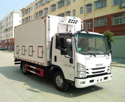 五十铃4米蓝牌雏禽运输车